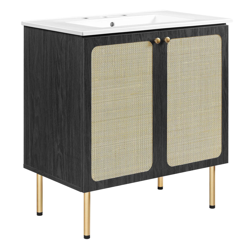 Chaucer Bathroom Vanity with White Basin Included by Modway