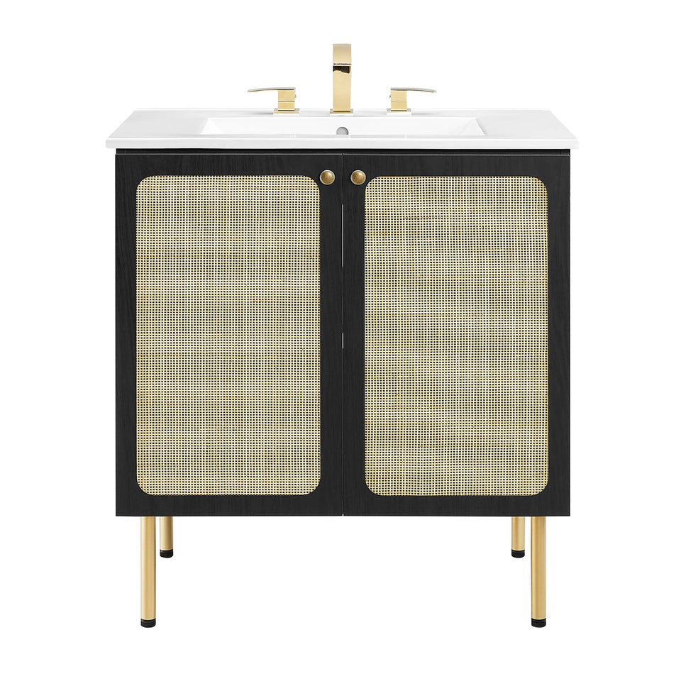 Chaucer Bathroom Vanity with White Basin Included by Modway
