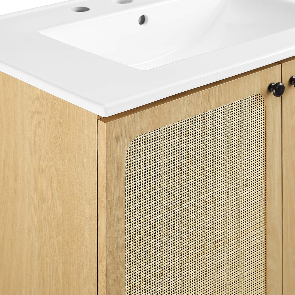 Chaucer Bathroom Vanity with White Basin Included by Modway