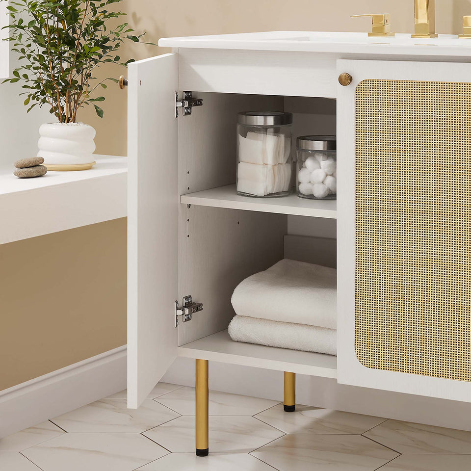 Chaucer Bathroom Vanity with White Basin Included by Modway