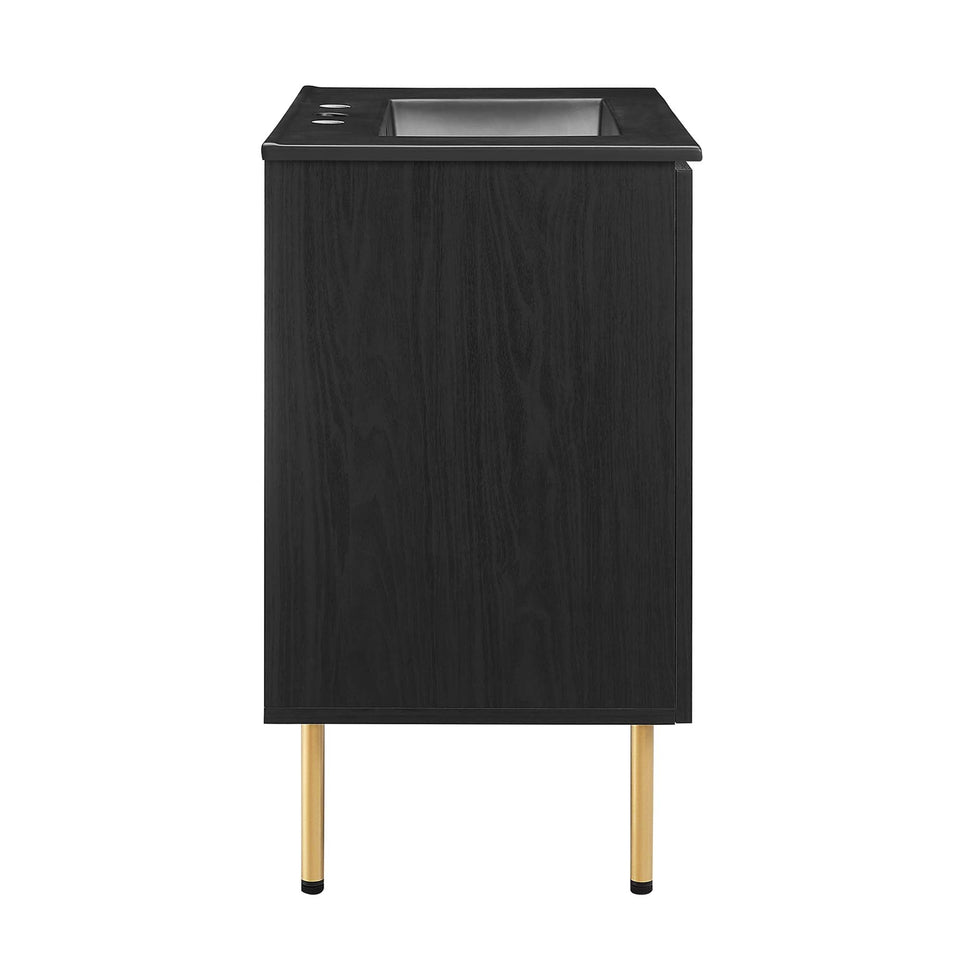 Chaucer Bathroom Vanity with Black Basin Included by Modway