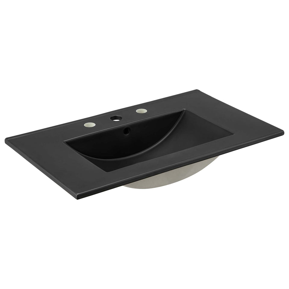 Chaucer Bathroom Vanity with Black Basin Included by Modway