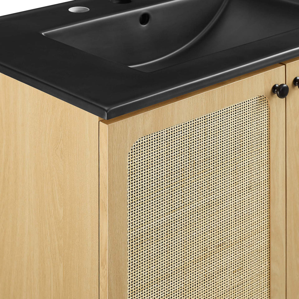 Chaucer Bathroom Vanity with Black Basin Included by Modway
