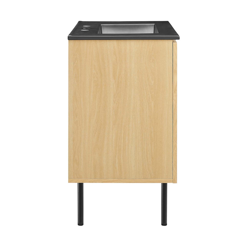 Chaucer Bathroom Vanity with Black Basin Included by Modway
