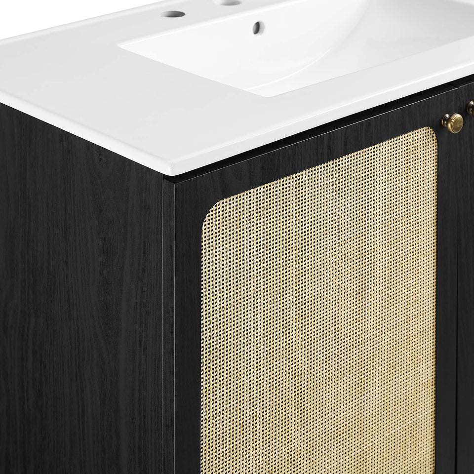 Chaucer Bathroom Vanity with White Basin Included by Modway