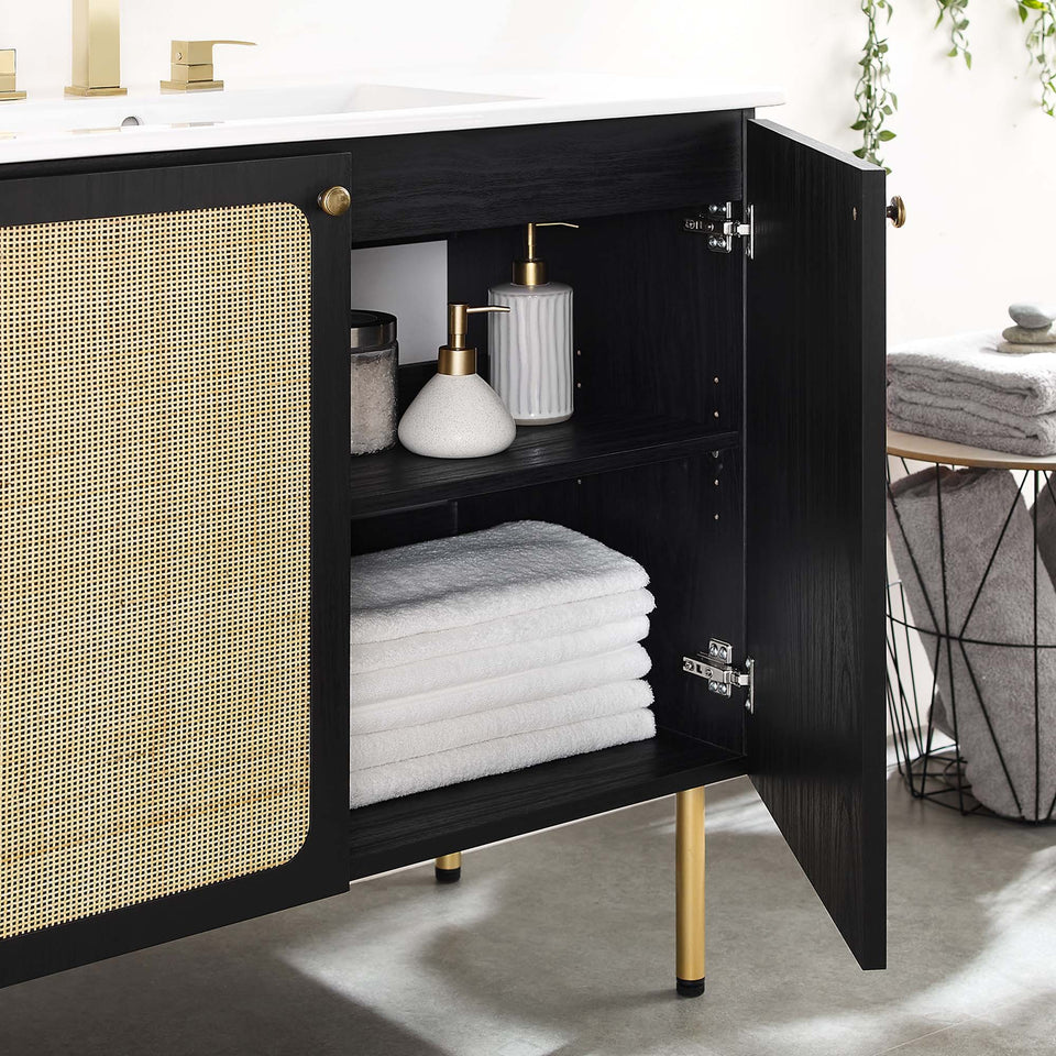 Chaucer Bathroom Vanity with White Basin Included by Modway
