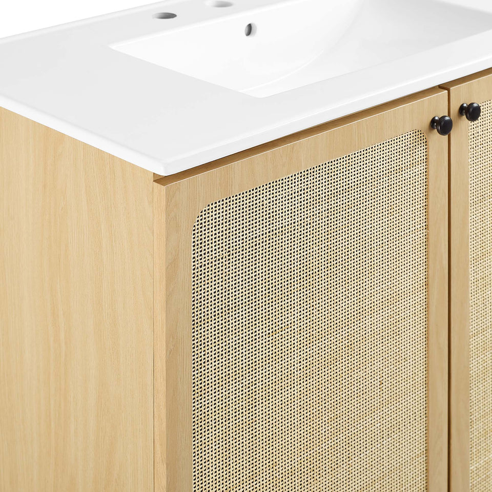 Chaucer Bathroom Vanity with White Basin Included by Modway