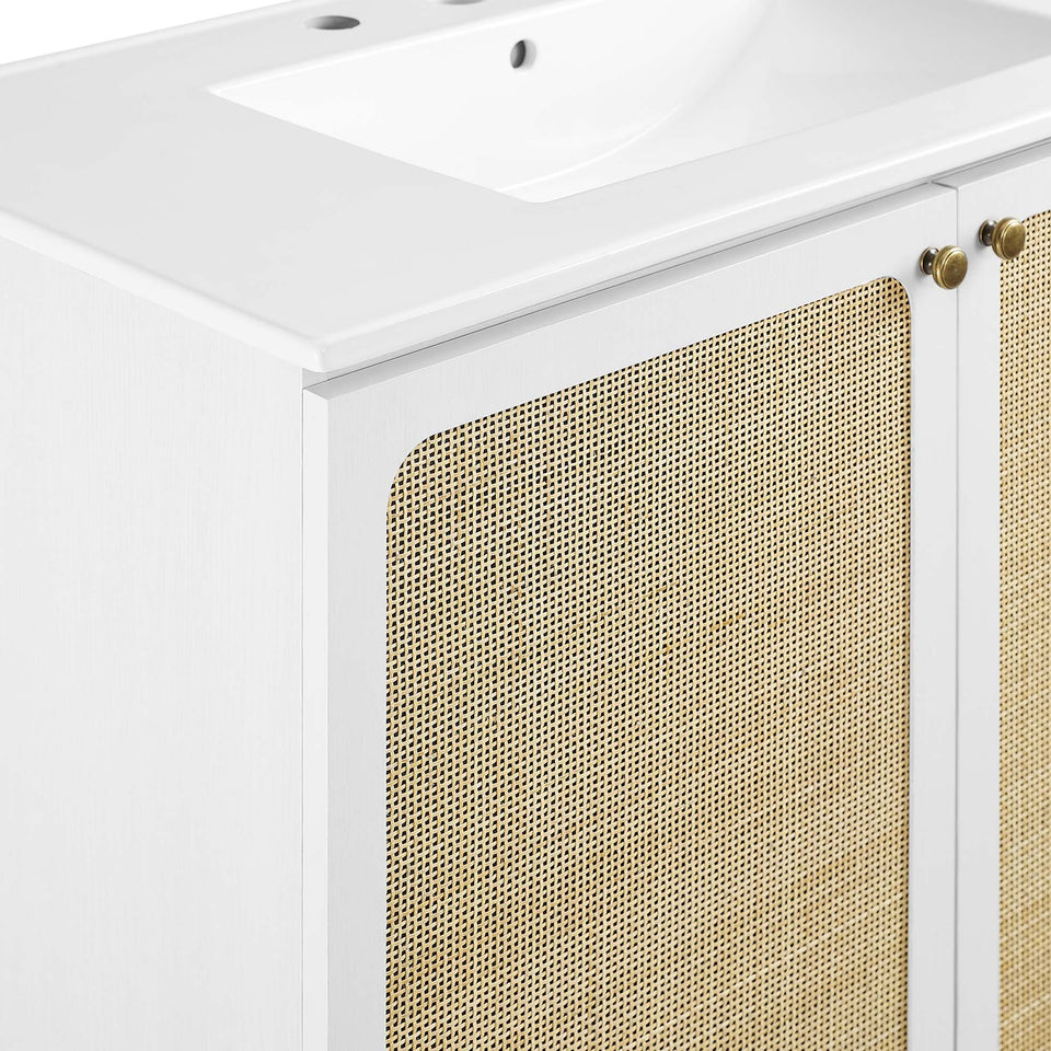 Chaucer Bathroom Vanity with White Basin Included by Modway
