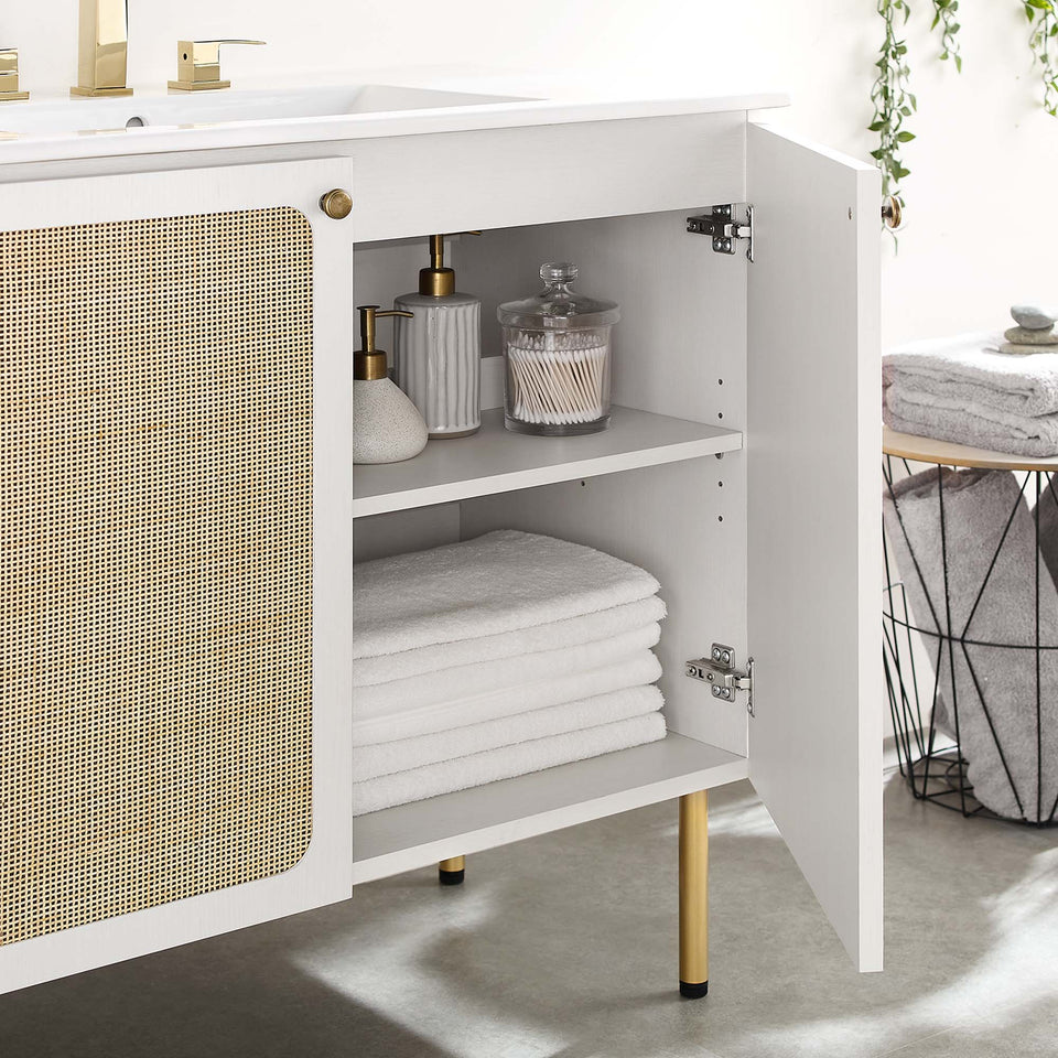 Chaucer Bathroom Vanity with White Basin Included by Modway