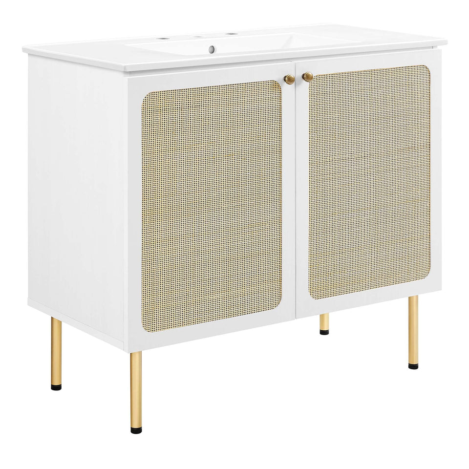 Chaucer Bathroom Vanity with White Basin Included by Modway