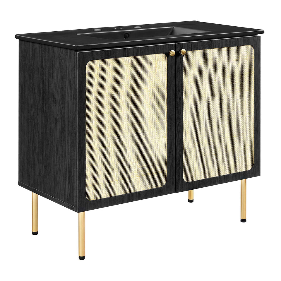 Chaucer Bathroom Vanity with Black Basin Included by Modway
