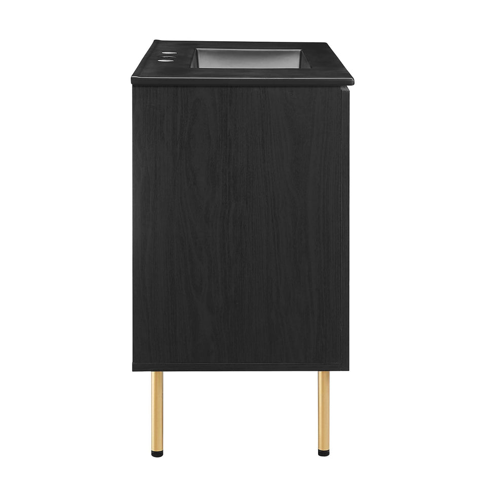 Chaucer Bathroom Vanity with Black Basin Included by Modway