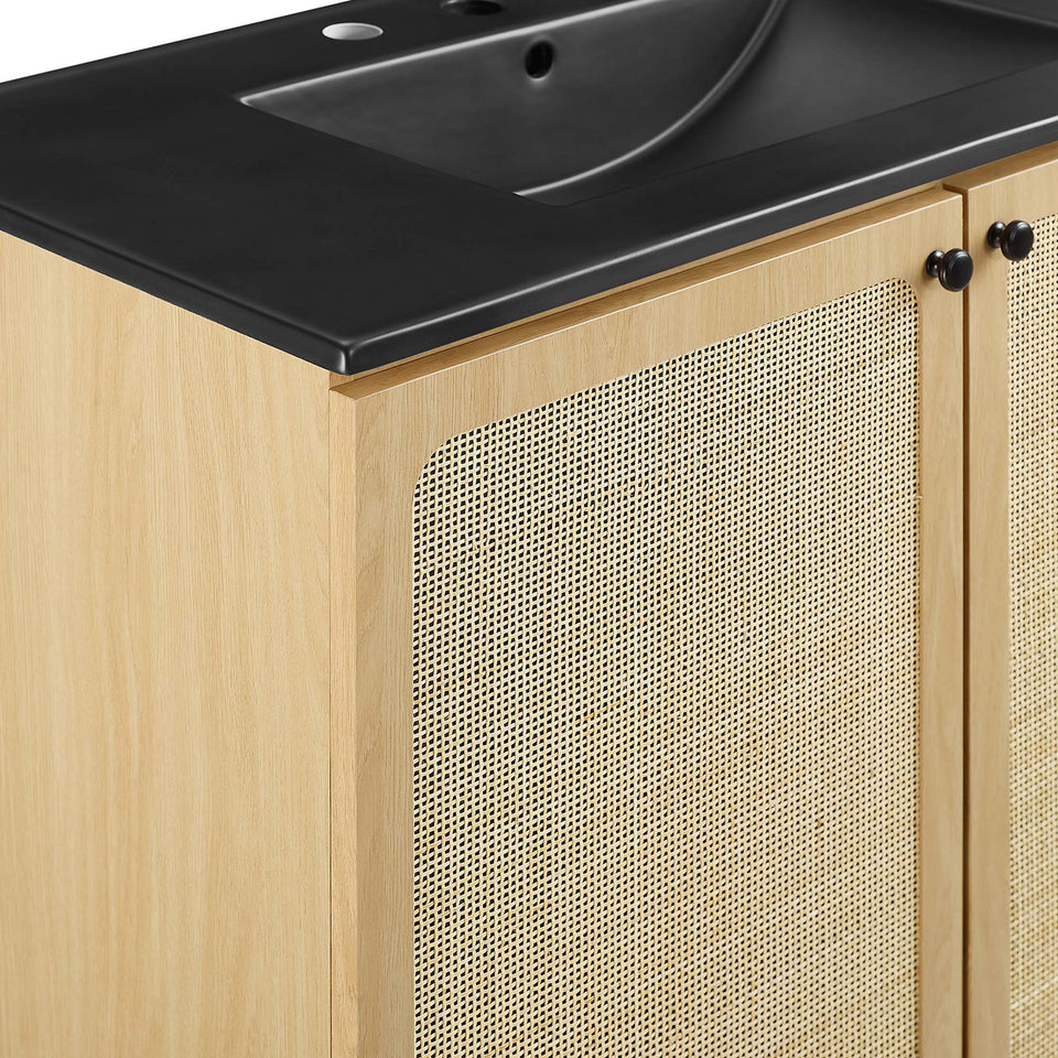 Chaucer Bathroom Vanity with Black Basin Included by Modway