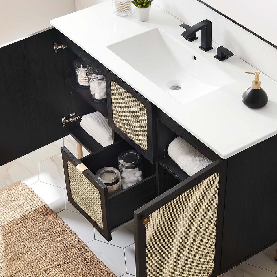 Chaucer 48" Bathroom Vanity with White Basin Included by Modway
