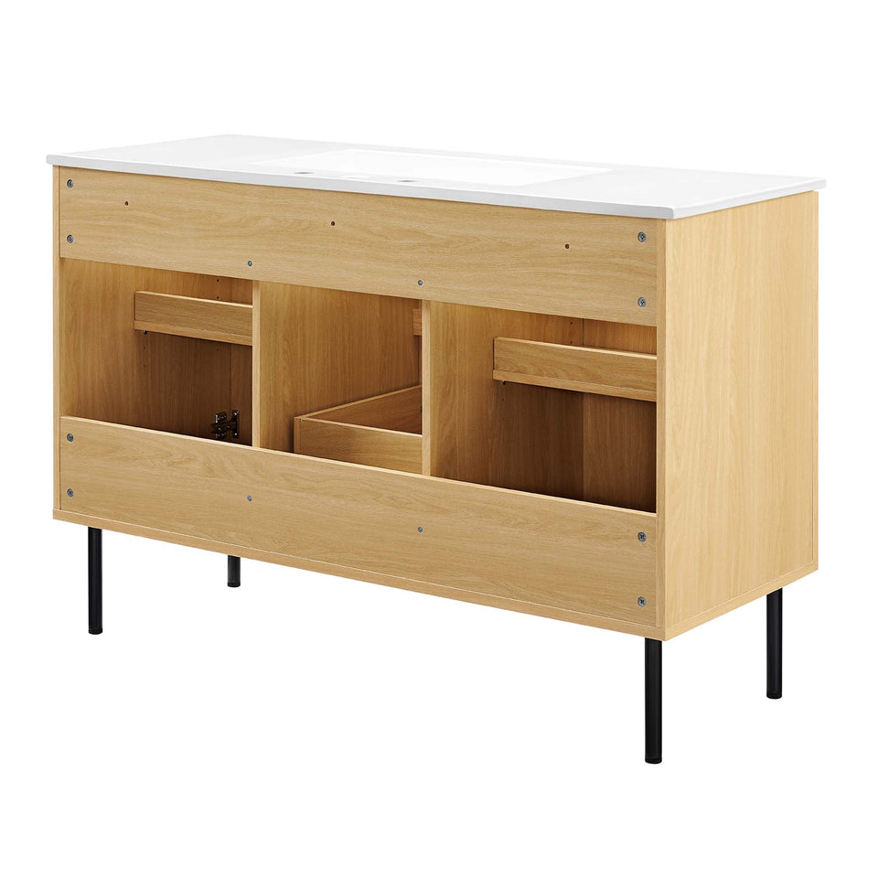 Chaucer 48" Bathroom Vanity with White Basin Included by Modway