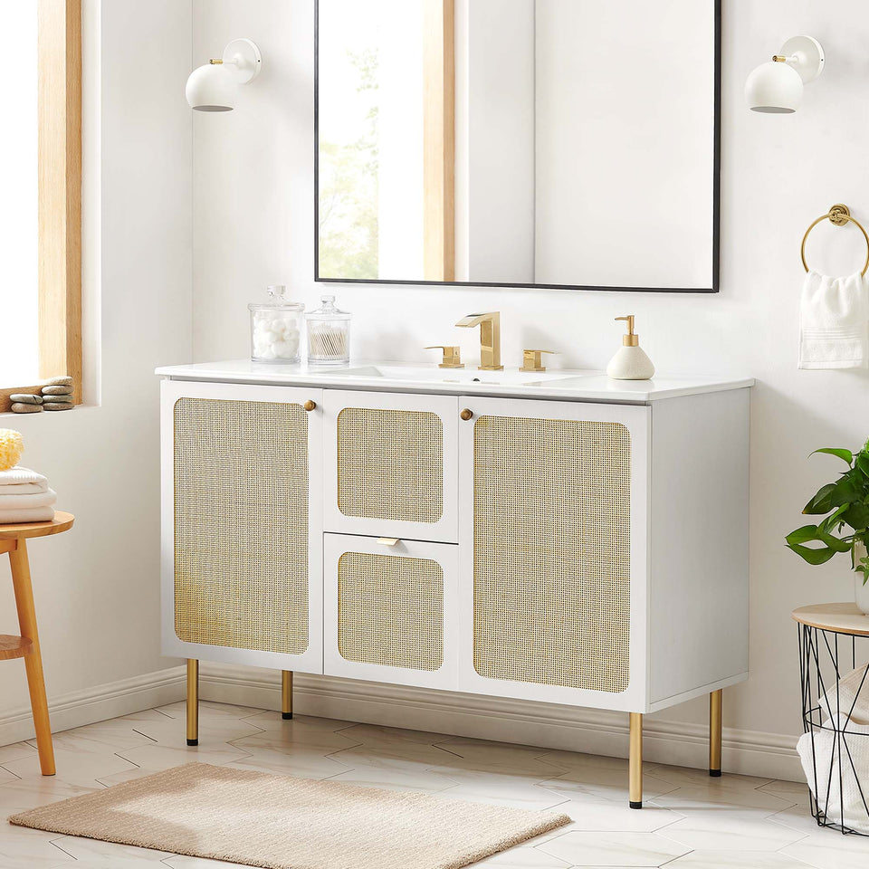 Chaucer 48" Bathroom Vanity with White Basin Included by Modway