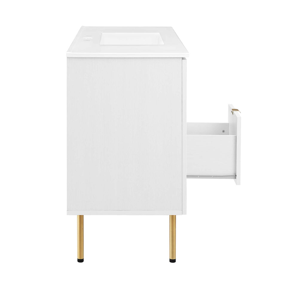 Chaucer 48" Bathroom Vanity with White Basin Included by Modway