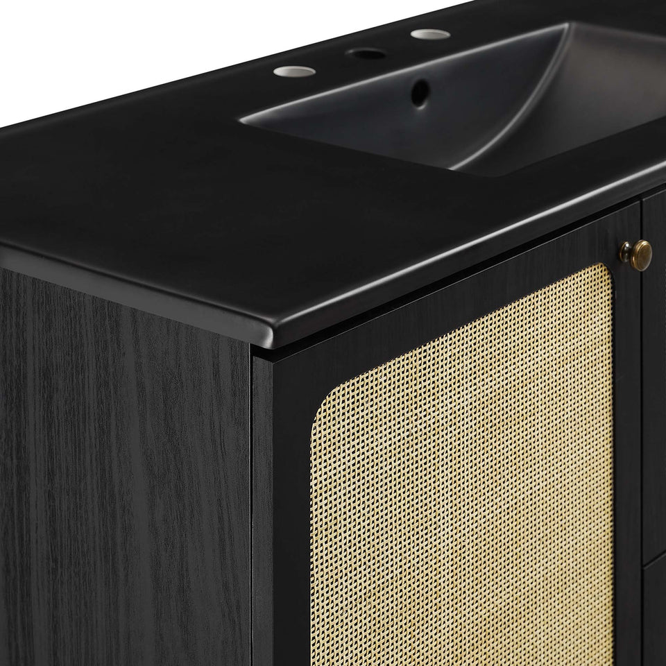 Chaucer Bathroom Vanity with Black Basin Included by Modway