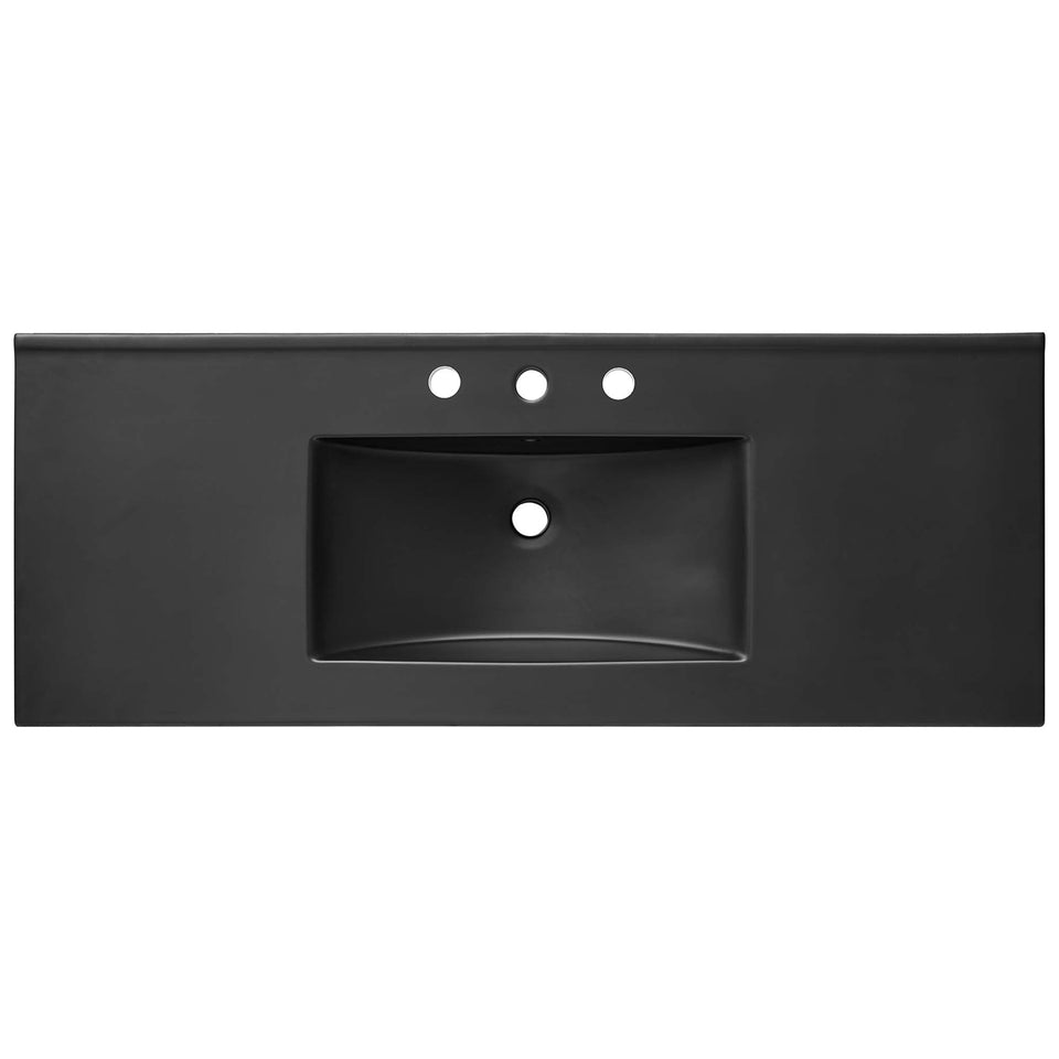 Chaucer Bathroom Vanity with Black Basin Included by Modway