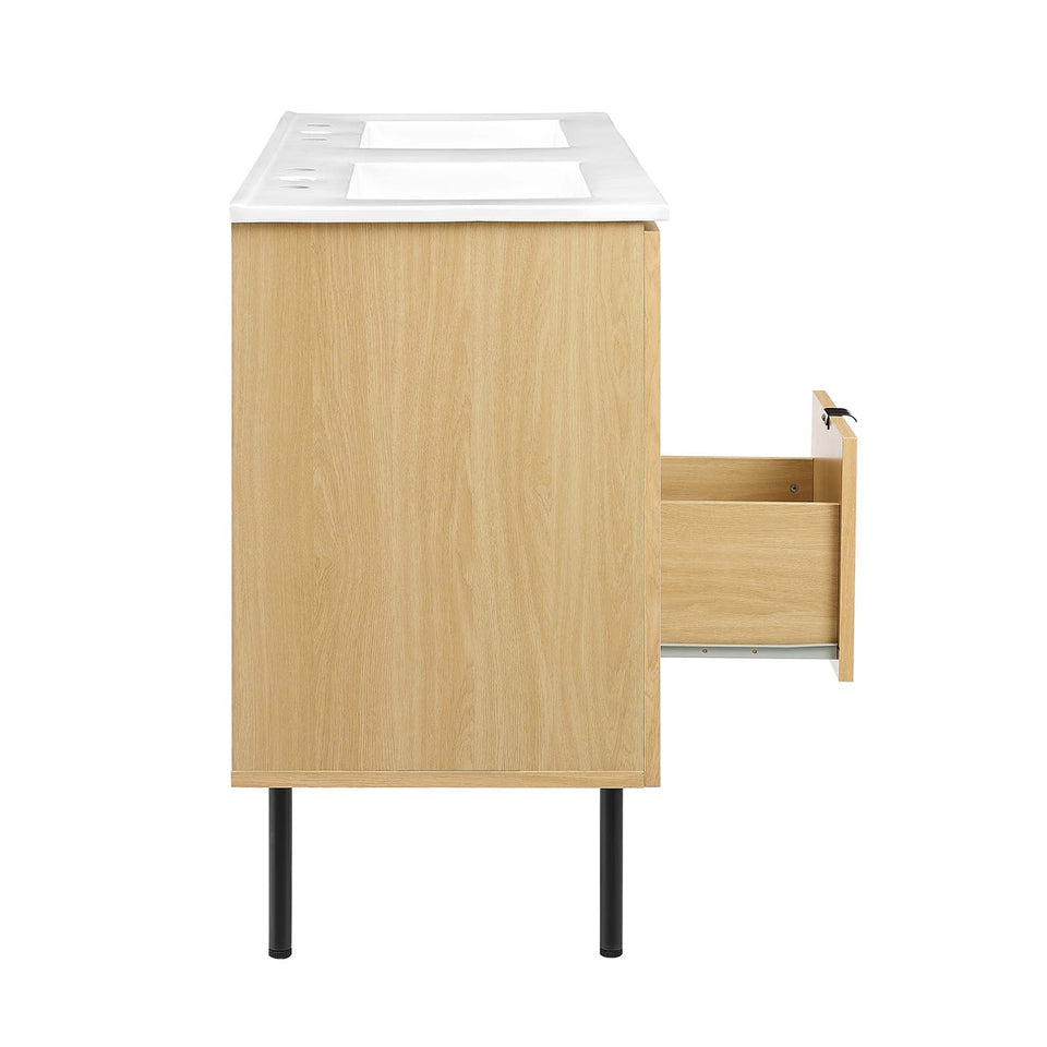 Chaucer 48" Bathroom Vanity with White Basin Included by Modway