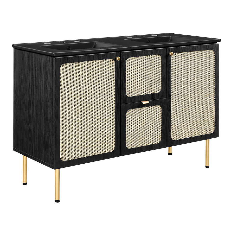 Chaucer Bathroom Vanity with Black Basin Included by Modway