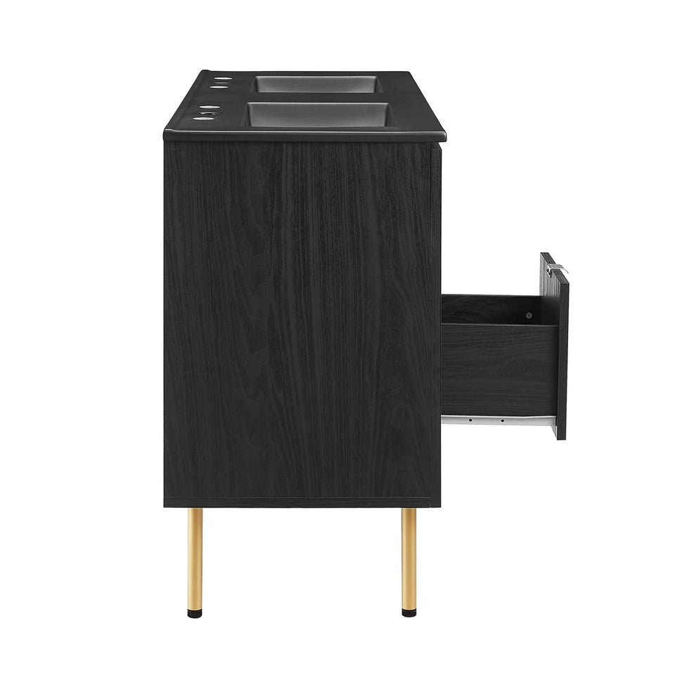 Chaucer Bathroom Vanity with Black Basin Included by Modway