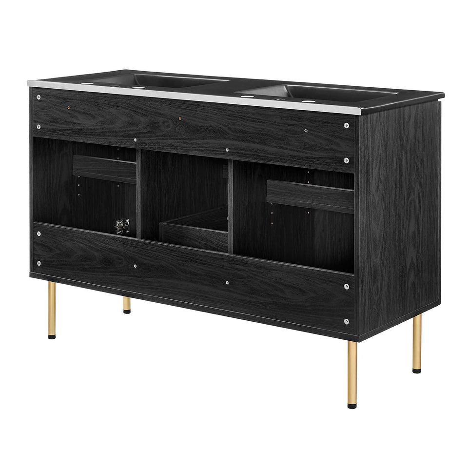 Chaucer Bathroom Vanity with Black Basin Included by Modway