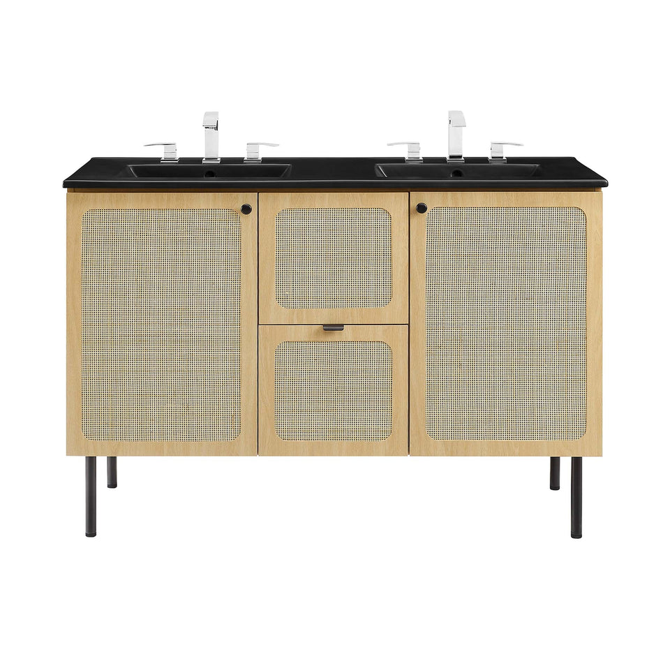 Chaucer Bathroom Vanity with Black Basin Included by Modway
