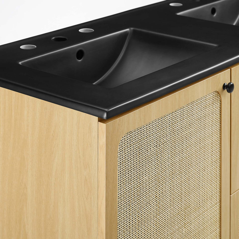 Chaucer Bathroom Vanity with Black Basin Included by Modway