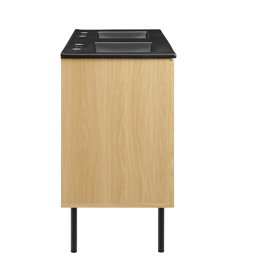 Chaucer Bathroom Vanity with Black Basin Included by Modway