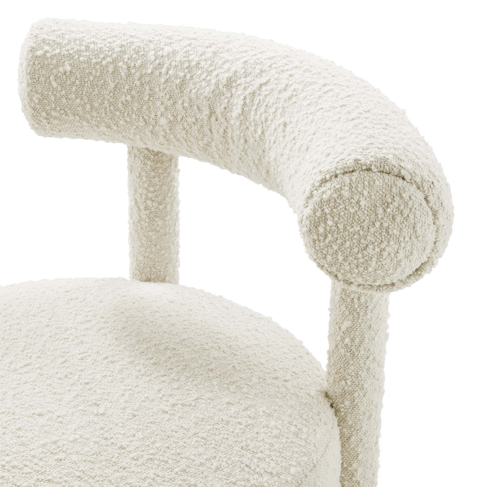 Toulouse Boucle Fabric Dining Chair Set of 2 by Modway