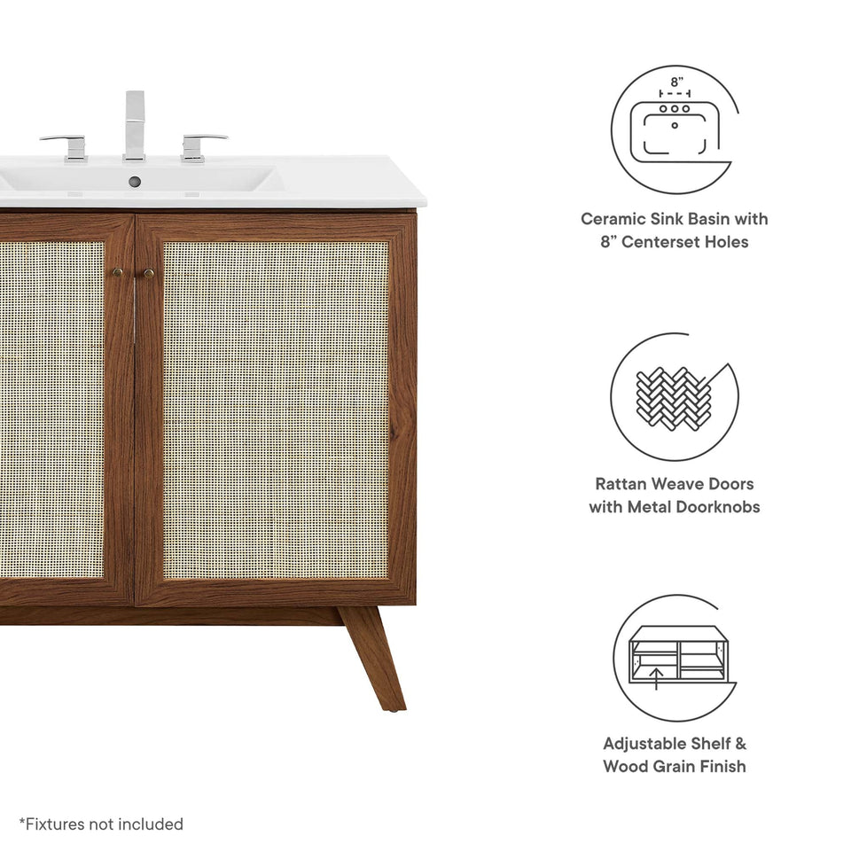 Soma Bathroom Vanity with White Basin Included by Modway