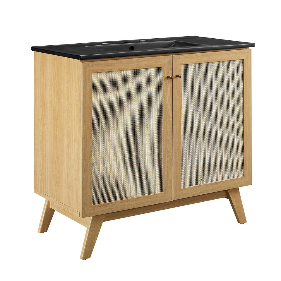 Soma Bathroom Vanity with Black Basin Included by Modway