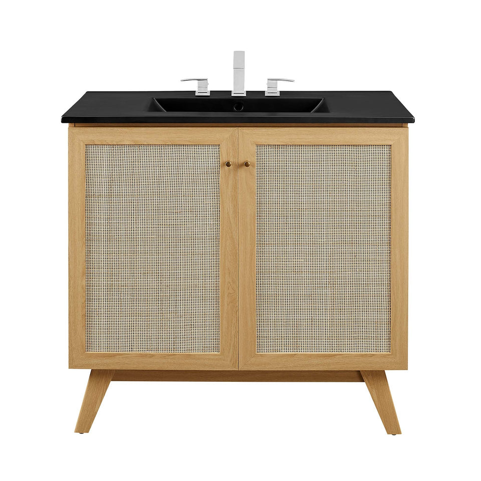 Soma Bathroom Vanity with Black Basin Included by Modway