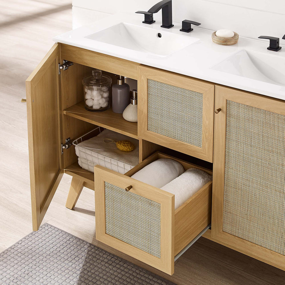 Soma 48" Double Sink Bathroom Vanity by Modway
