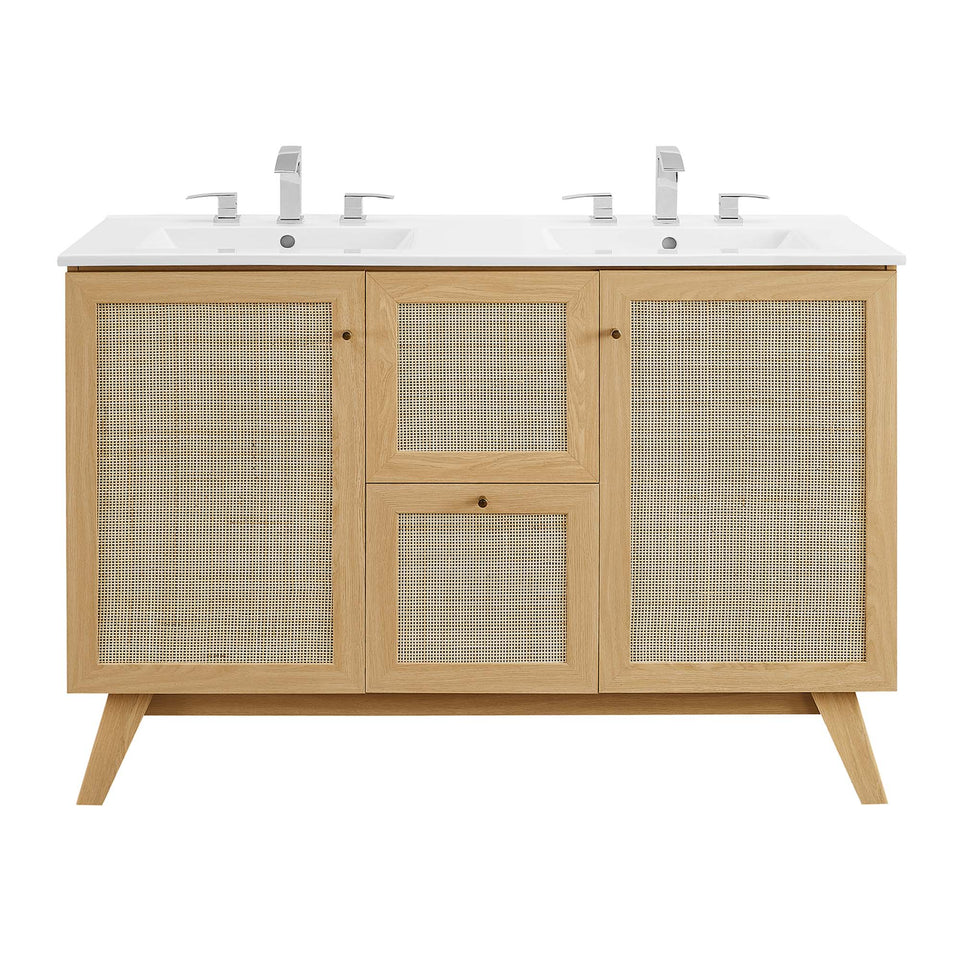 Soma 48" Double Sink Bathroom Vanity by Modway