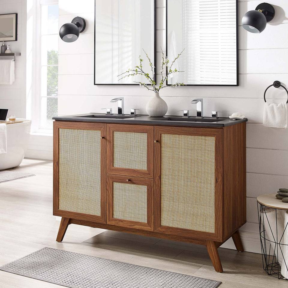 Soma 48" Double Sink Bathroom Vanity by Modway