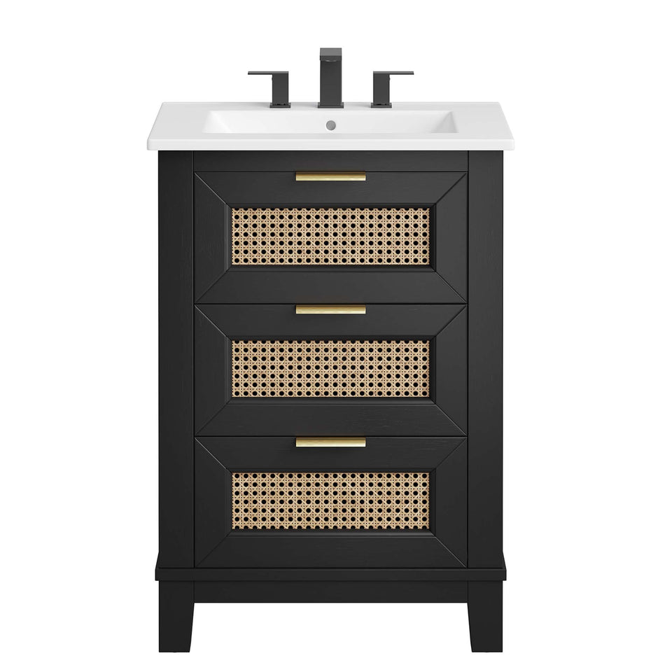 Dixie 24" Solid Wood Bathroom Vanity by Modway