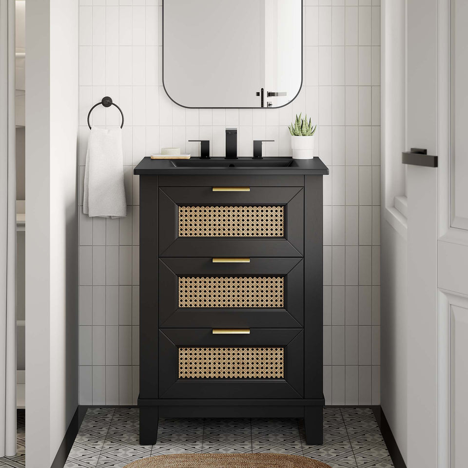 Dixie 24" Solid Wood Bathroom Vanity Cabinet by Modway