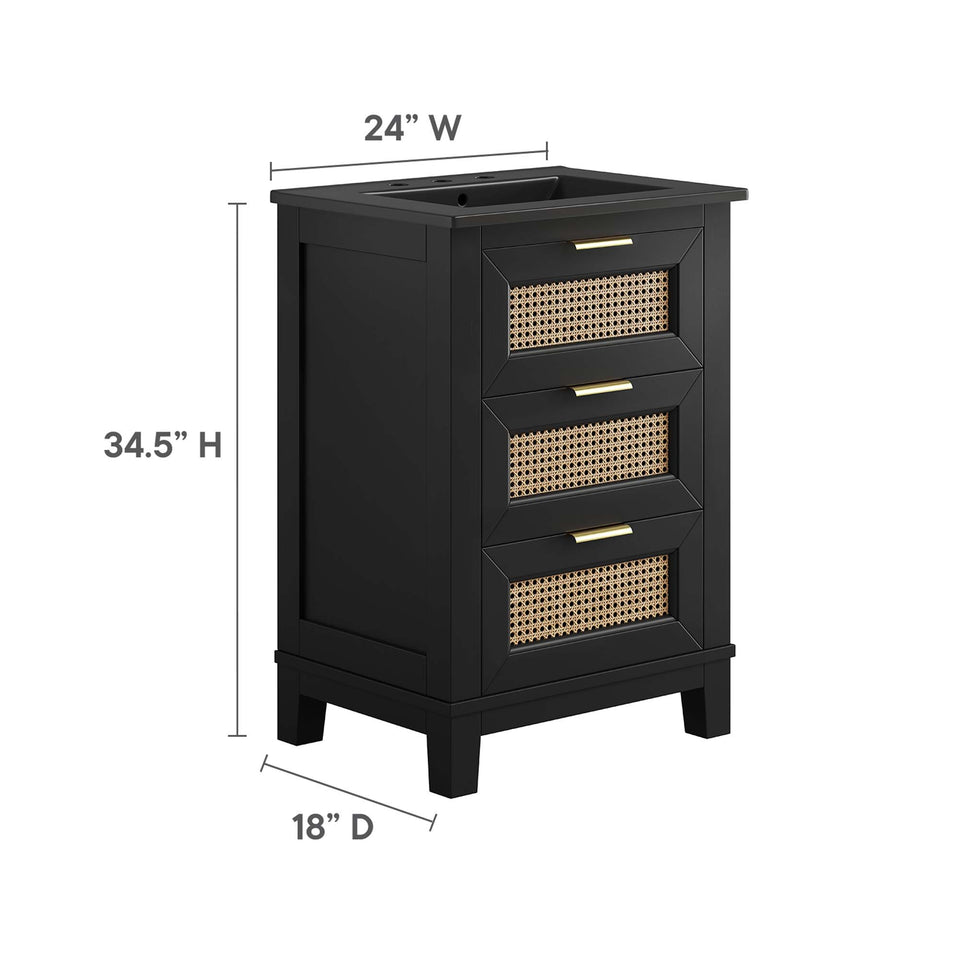 Dixie 24" Solid Wood Bathroom Vanity Cabinet by Modway