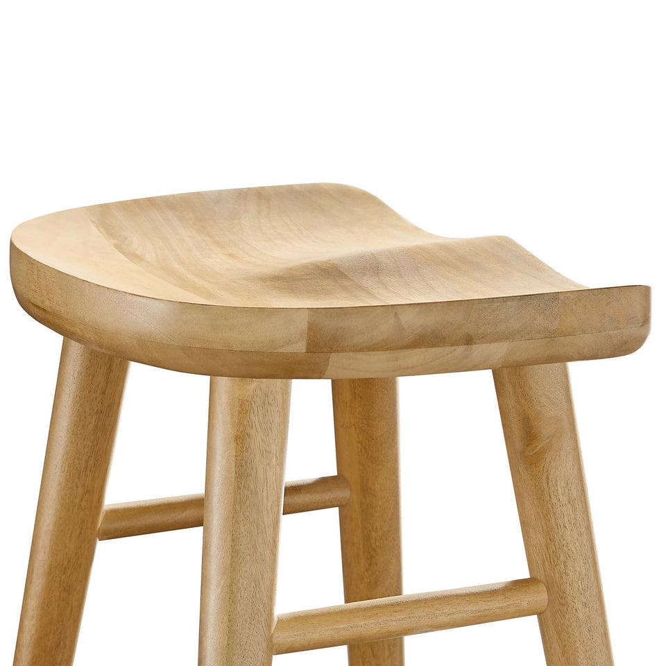 Saville Backless Wood Counter Stools Set of 2 by Modway