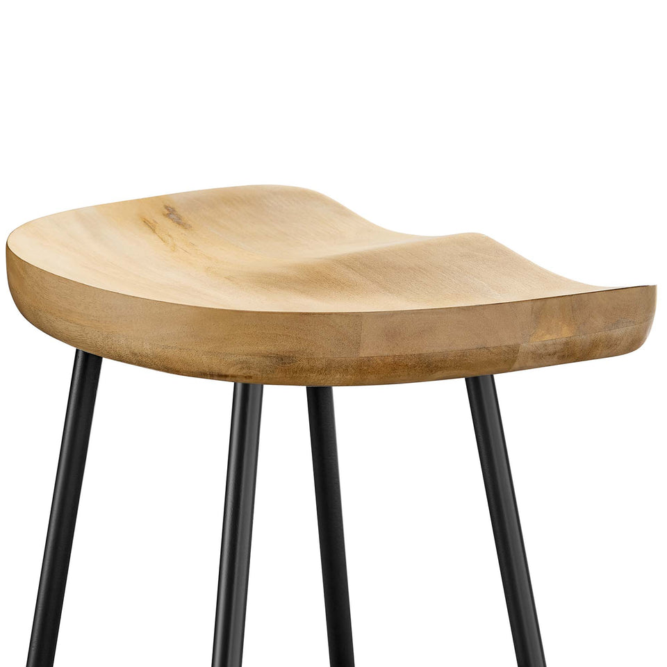 Concord Backless Wood Counter Stools Set of 2 by Modway