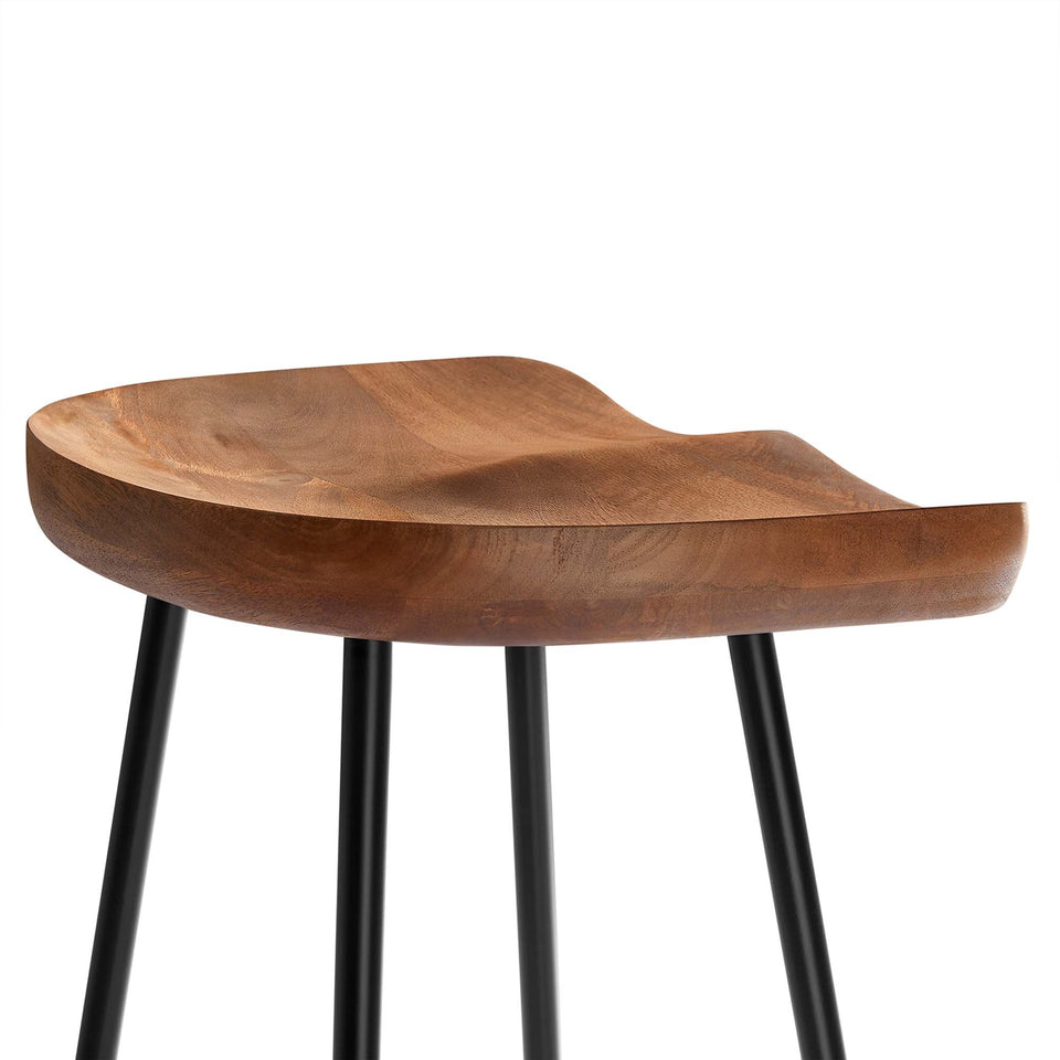 Concord Backless Wood Bar Stools Set of 2 by Modway