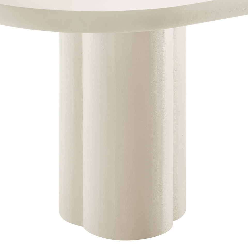 Caspian 72" Oval Concrete Dining Table by Modway