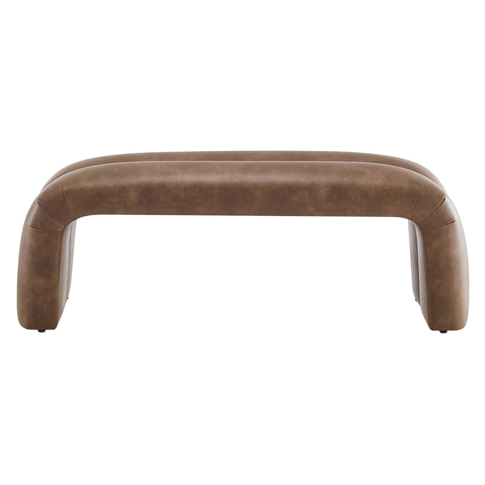 Dax 50.5" Vegan Leather Upholstered Accent Bench by Modway