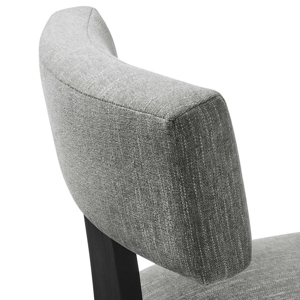 Nalani Fabric Upholstered Dining Chairs Set of 2 by Modway
