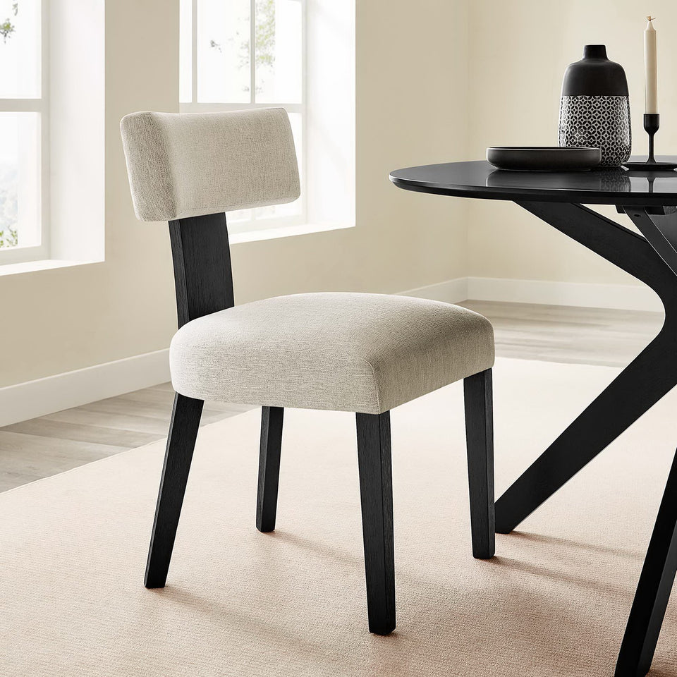 Nalani Fabric Upholstered Dining Chairs Set of 2 by Modway