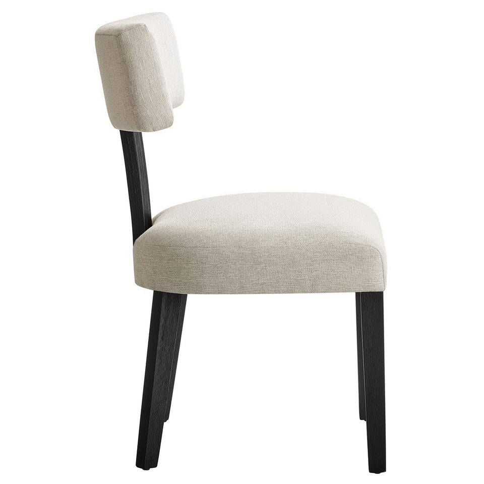 Nalani Fabric Upholstered Dining Chairs Set of 2 by Modway