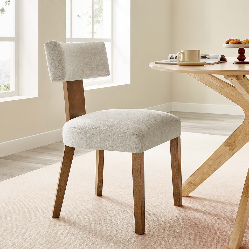 Nalani Fabric Upholstered Dining Chairs Set of 2 by Modway