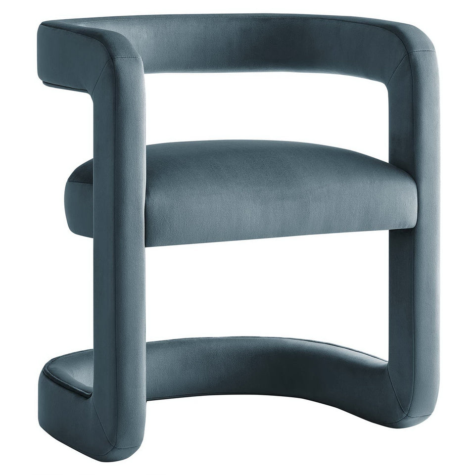 Winslow Performance Velvet Barrel Accent Chair by Modway